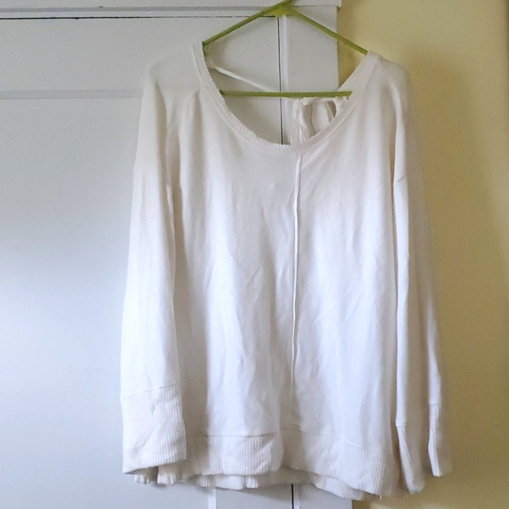 Anthropologie sweater with tie back